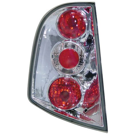 Coppia fanali posteriori - compatibile per Skoda Fabia (2/00-5/07) - Cromo