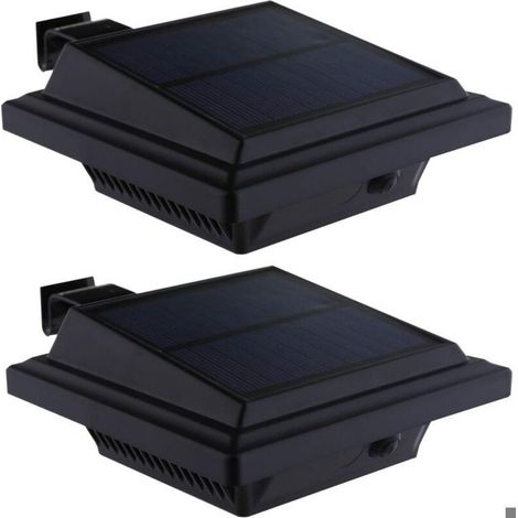 Éclairage solaire de gouttière à 40 LED – Extérieur 700 lumens – Résistant aux intempéries – Installation facile (1/5)