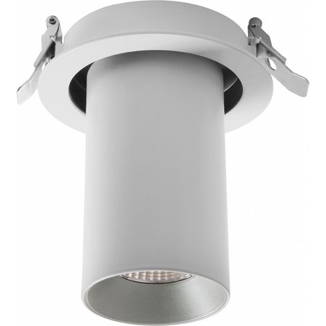 Spot semi-encastré tilt HIDRA LED COB 18W 1575lm CRI80 3000K 30º - Blanc Argent (1/5)