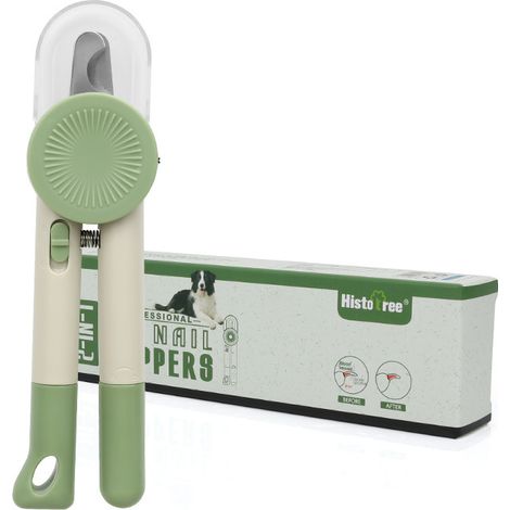 Coupe Griffe Chien - Coupe Ongle Chat - avec Lumière LED, Verrouillage Sécurité, Lime, Protection Contre Éclaboussures, pour Chat Chien Animaux Petite Moyenne
