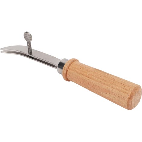 Tondeuse à cuir, poignée ergonomique en acier inoxydable, portable et durable, tondeuse pour cuir extérieur, design portefeuille en cuir. (1/5)