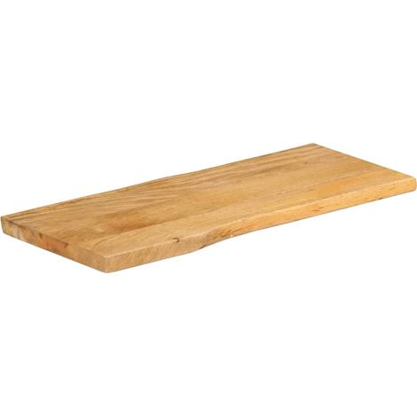 Maison Exclusive - Piano Tavolo 90x40x2,5 cm Bordi Vivi in Legno Massello di Mango (1/5)