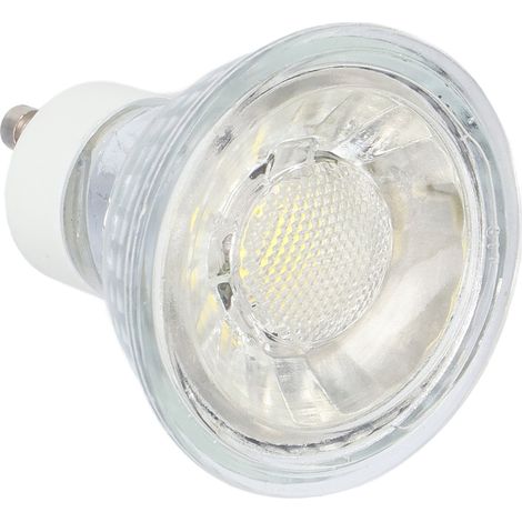 Ampoule GU10, lampe LED COB 5W, luminosité réglable, spot pour chambre et bureau, 220V, lumière blanche pure (6000K) (1/5)