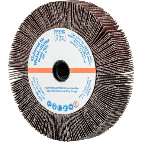 PFERD TOOLS Lamellenschleifrad für Winkelschleifer FR WS Ø 115x20mm 5/8-11 A60 universelle Anwendung 2 Stk (1/4)