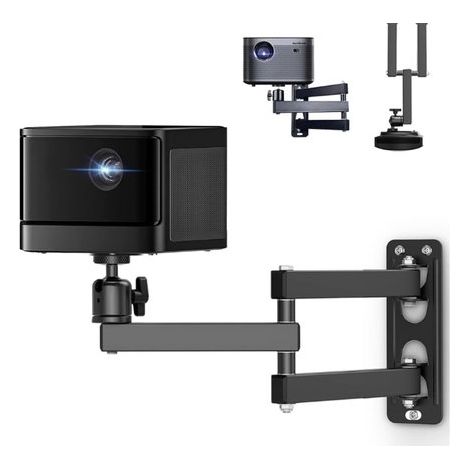 Ausziehbare Projektor-Wandhalterung mit einer Gesamtlänge von 42 cm großem 360 Kugelkopf maximaler Tragkraft 5 kg schwenkbarem Arm für volle und (1/2)