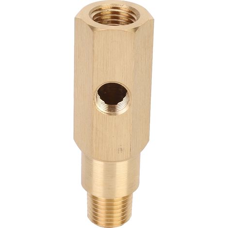 1/4 NPT Messing-Öldruckmesser-Adapter, T-Stück für Sensor – Kompatibel mit Ford Falcon BA BF FG 4.0 und V8 (1/5)