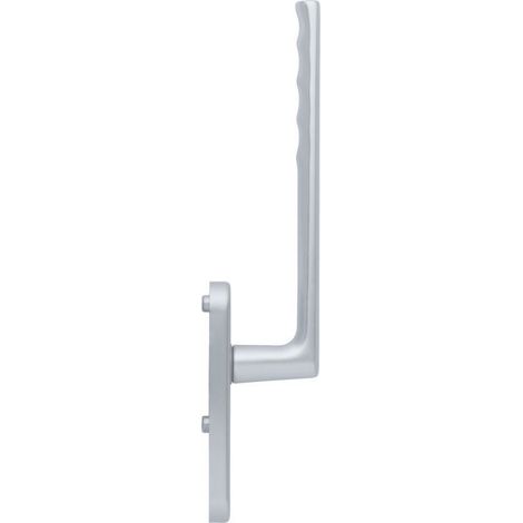 HOPPE® Handhebelgarnitur Hamburg HS-0700/431N-AS, ohne Schrauben, Aluminium, ungelocht