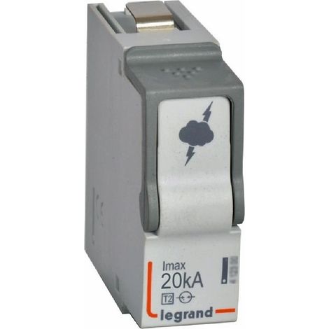 Cassette de remplacement N PE pour parafoudre basse tension typeT2 Imax 20kA (412298)