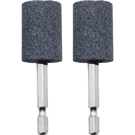 2 Pièces Tiges Abrasives Montées avec Pierres à Meuler et Pointes Abrasives pour Outil Rotatif (1/5)