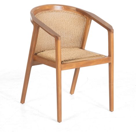 Sonnenpartner Crown Dining Sessel Gartensessel Lounge-Sessel Teakholz PE-Geflecht (1/5)