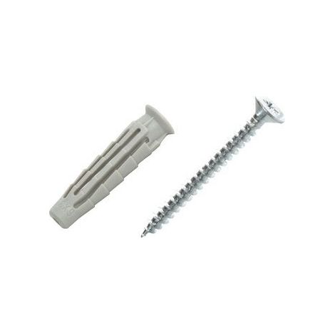 Lot De 14 Chevilles Et Vis À Tête Fraisée À Expansion Spit, Diam.6 Mm X L.30 Mm (1/2)