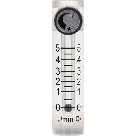 Einstellbarer Luftdurchflussmesser 0–5 l/min, hochpräziser Durchflussmesser mit Skala, Einbauversion (1/5)