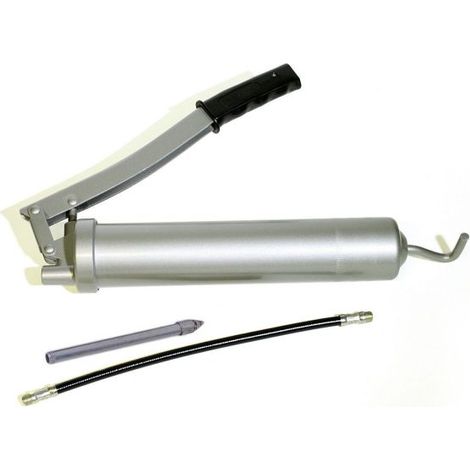 PISTOLA INGRASSATORE POMPA MANUALE GRASSO CONTENITORE 500CC TUBO FLESSIBILE1283