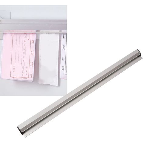 Küchenbestellclip aus dicker Aluminiumlegierung, einmaliges Einstecken, kein Bohren erforderlich, Menühalter, Dokumentenclip, Bestelleinleger (1/5)