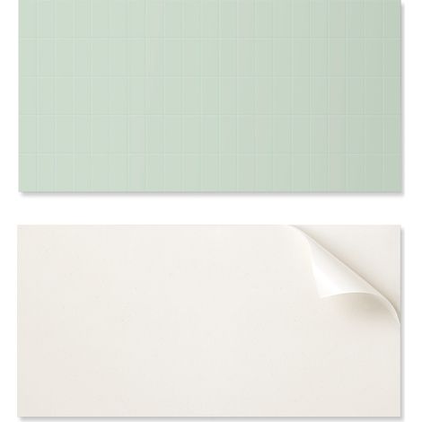 Elemento decorativo de vinilo autoadhesivo para el hogar, baldosas rectangulares de rejilla de 100x50 cm.