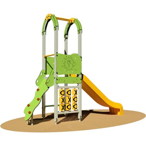Torretta Peggy 939M RA risalita appigli Giochipark scivolo H150cm pannello tris