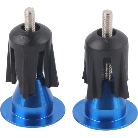 Paires de Bouchons de Guidon de Vélo, Embouts de Poignée pour VTT et Vélos de Route, Bleu (1/5)