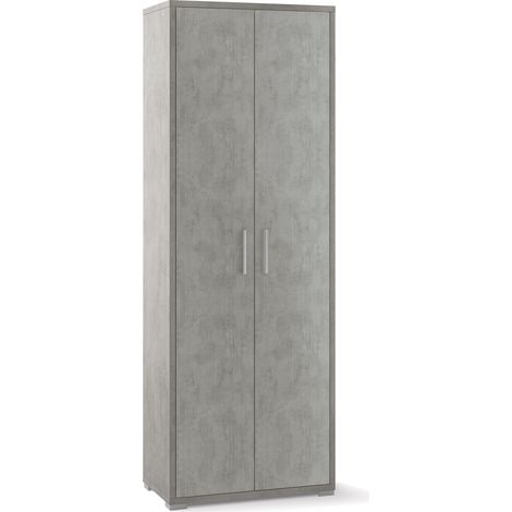 Armadio 2 Ante 71x199x41 cm Cemento (1/2)