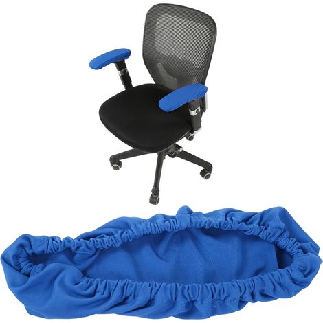 Une paire de housses élastiques et extensibles pour accoudoirs de chaise de bureau, amovibles et protectrices pour accoudoirs de chaise d'ordinateur. (1/5)