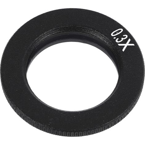 Objectif optique pour microscope monoculaire, lentille auxiliaire, grossissement réduit, objectif à lumière parallèle 0,3X (1/5)