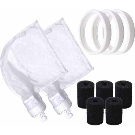 Nylon Zippered Replacement Bags (for Polaris 280 & 480 Only)+Soft Rubber Replacement Tires+Robot Tail Foam Brush for Polaris (1/5)