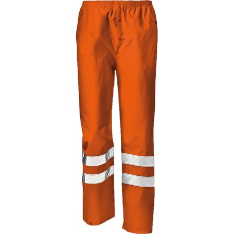 SIR SAFETY SYSTEM OXFORD GLAMOUR Pantalon de travail imperméable orange haute visibilité Taille XXL