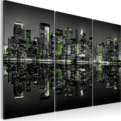 Tableau Imprimé "Green New York" 40 x 60 cm (1/2)