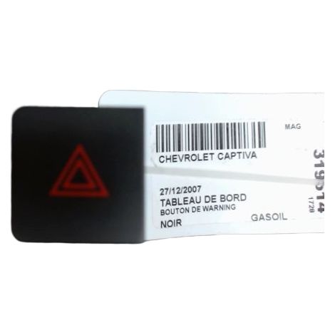 [PRODUIT D'OCCASION] Bouton De Warning CHEVROLET Captiva ♻️ Ref Oe. 96672924 - Garantie à vie (1/3)