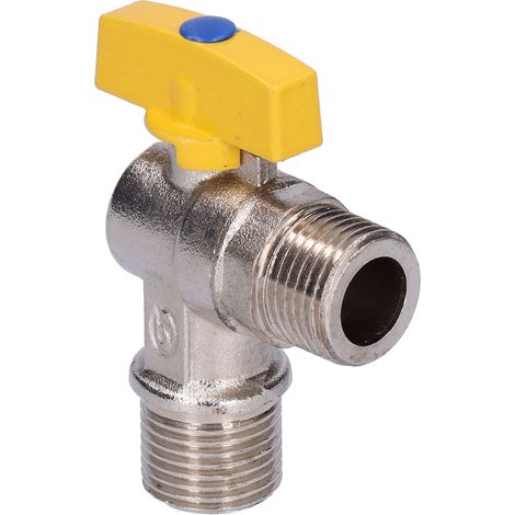 Accessoires pour vanne d'arrêt d'angle à filetage mâle G1/2 avec revêtement électrolytique (1/5)