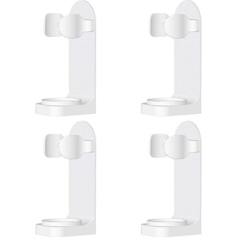 4 Pièces Porte-Brosse à Dents Électriques Porte-Brosse à Dents Électrique Mural Réglable Adhésif Puissant Porte-Brosse à Dents Électrique Convient à la Plupart des Brosses à Dents Électriques