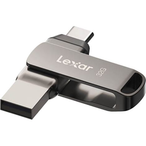 Lexar JumpDrive LJDD400032G-BNQNG lecteur USB flash 32 Go USB Type-C 3.2 Gen 1 (3.1 Gen 1) Gris (1/5)