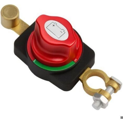 Coupe-Circuit Batterie 12-48V Universel, Interrupteur de Déconnexion ON/OFF Robuste en ABS, Coupe Batterie pour (1/2)