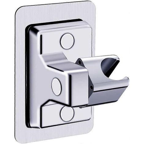 Support de pommeau de douche, support de douche à angle réglable à 360°, support de douche en ABS robuste, sans perçage, fixation murale universelle, plastique (1/5)