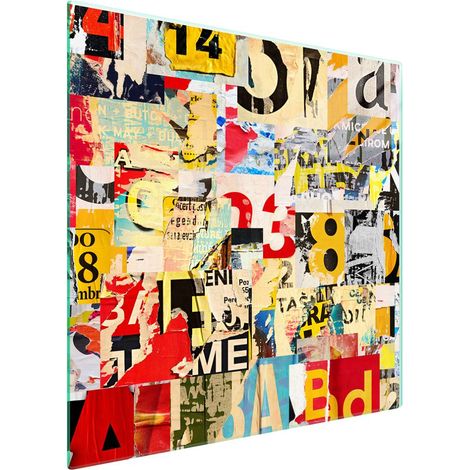 Protezione in vetro per piano cottura 50x52 Pop Art (1/5)