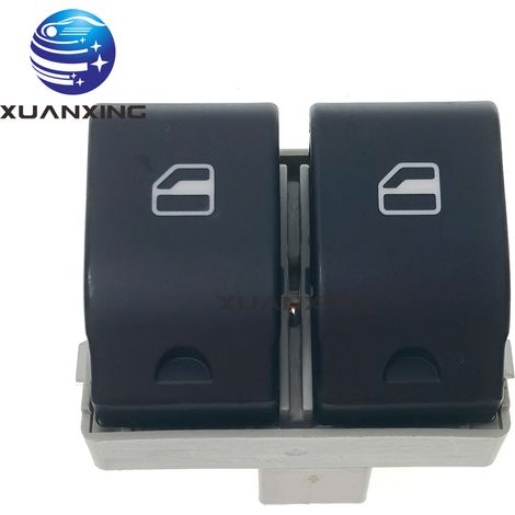 Interrupteur de lève-vitre à 4 broches 6Q0959858A, adapté aux vitres de la Volkswagen Polo, durable. (1/5)