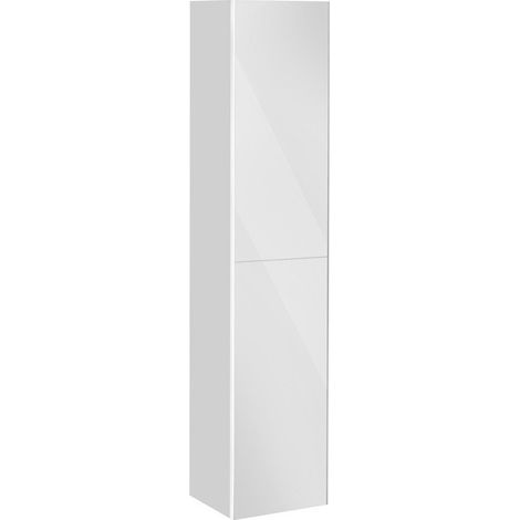Colonna Royal Reflex nera destra, 1 anta, con portabiancheria KEUCO
