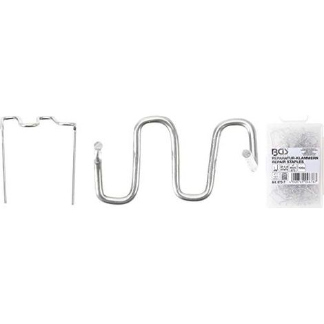 Graffe riparazione bgs technic 0 8 mm acciaio inox metallico