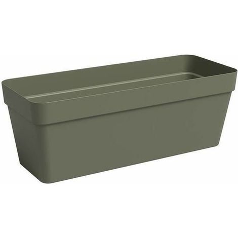 Giardiniere Capri 12,5 L con riserva - Verde secco (1/2)