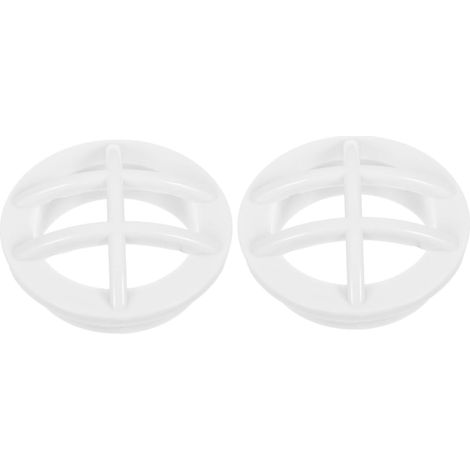 2 Pièces Grille de sécurité Murale pour Piscine écumoire de Bain à remous raccord d'admission remplaçable Tuyau Prise Pompe Accessoire de Piscine crépine d'entrée Abdos Blanche