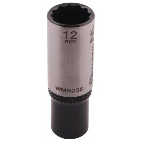 Douille 1/4" à douze pans. 12 mm. de long. CrV50BV30. DIN 3124. Waryński (1/4)