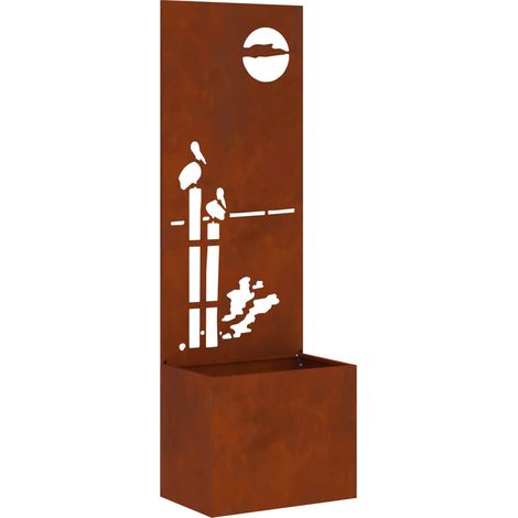 Écran de confidentialité de jardin Rouillé 50 x 32 x 150 cm (1/5)