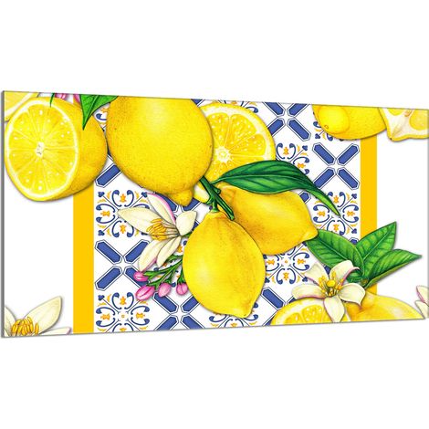 Protector de cristal para encimera 90x52 Limones (1/5)