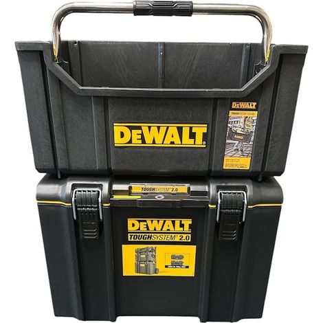 Dewalt Toughsystem 2.0 DS280 Tote Tool Box + DS400 Stackable Organiser Toolbox (1/5)