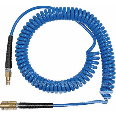Riegler Spiralschlauch-Standardkupplung-Set, PU, Schlauch-Ã¸ 12x8, 6,0 m, SP12600PUSK