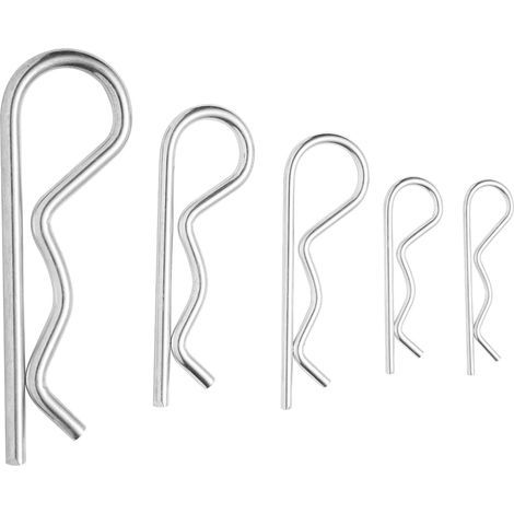 Lot de 12 goupilles à ressort 5 x 100 mm - Goupille de sécurité (1/5)
