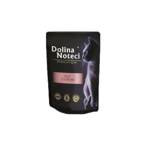 Nourriture humide pour chat Dolina Noteci Premium en sachet au filet de saumon 85 g