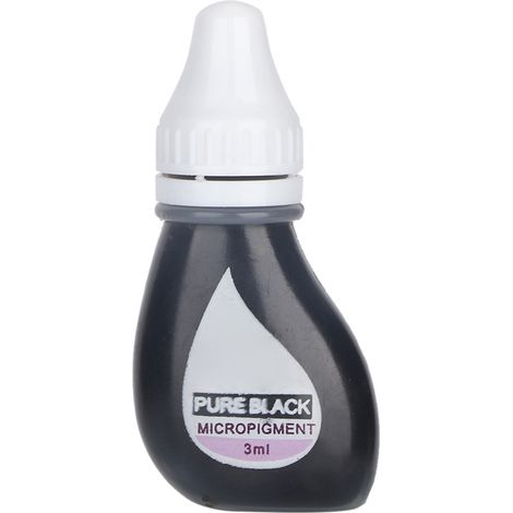 Encre de tatouage végétale semi-permanente noire pour lèvres sourcils eye-liner pigment longue durée (1/5)
