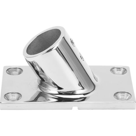 Support de main courante pour bateau en acier inoxydable, angle de 60°, montage rectangulaire pour rambarde de bateau 25mm/1 pouce