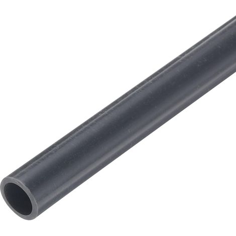 Tube Rigide en PVC de 5/16 Pouce, Tuyau Rond, Tuyauterie, 6 mm ID 8 mm OD 9" Longueur Gris Foncé Haute Résistance pour Tuyau d'Eau, Artisanat, Manchon de Câble (1/5)