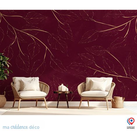Papier peint : Feuilles dorées - Intissé - 200 cm - 280 cm (1/5)